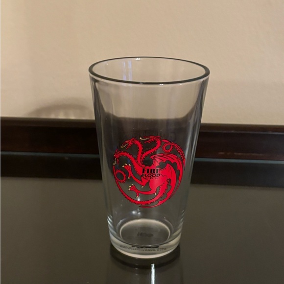 game of thrones Targaryen pint glass - Picture 1 of 2